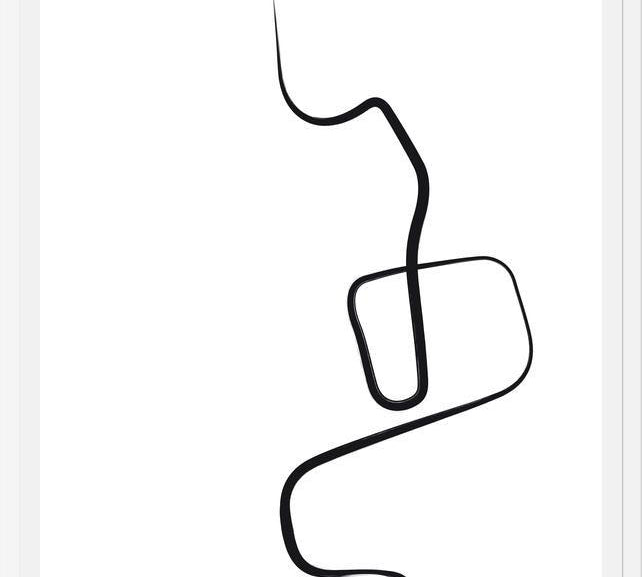 Cuadro Black ink traces I