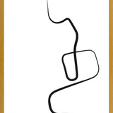 Cuadro Black ink traces I