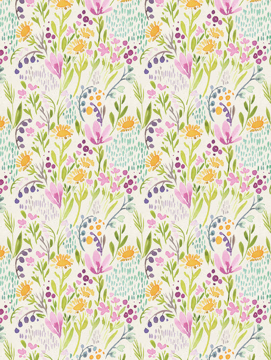 Mantel de hule BOTANICA 14, detalle del diseño
