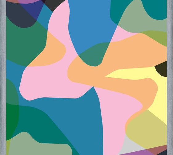 Cuadro Abstract Colorful Camouflage
