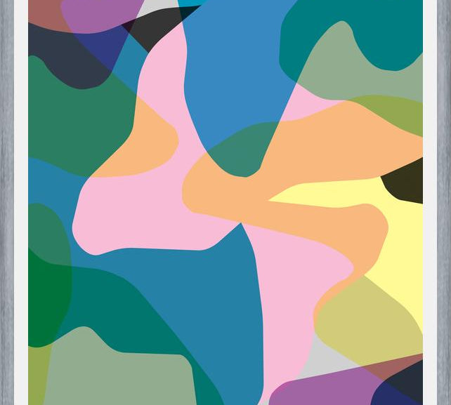 Cuadro Abstract Colorful Camouflage