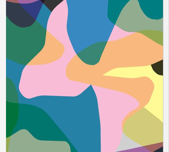 Cuadro Abstract Colorful Camouflage
