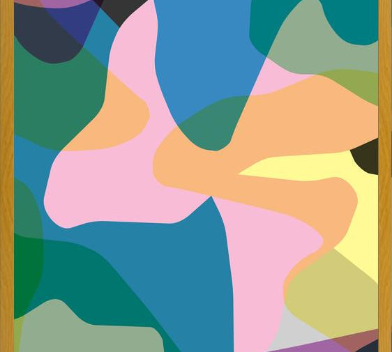 Cuadro Abstract Colorful Camouflage