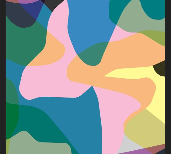 Cuadro Abstract Colorful Camouflage