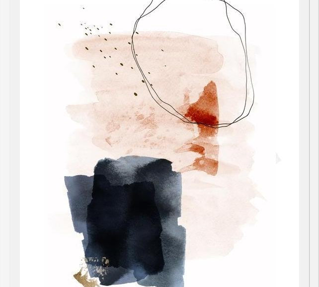 Cuadro Watercolor Shapes
