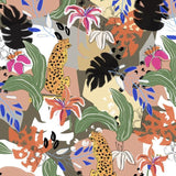 Canvas Tropical Jungle Leopard 003