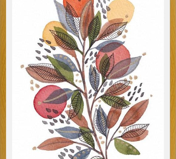 Cuadro Modern watercolor botanicals 3