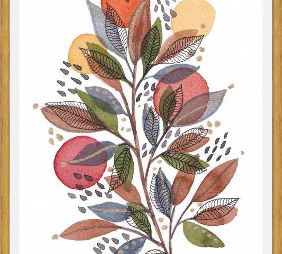 Cuadro Modern watercolor botanicals 3