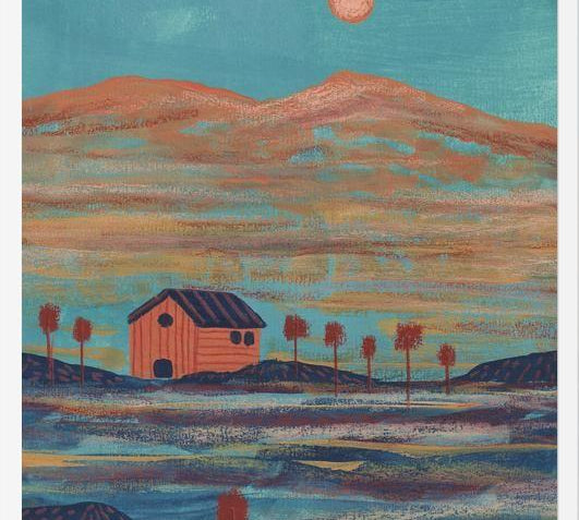 Cuadro Landscape Turquoise vibes