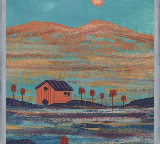 Cuadro Landscape Turquoise vibes