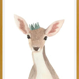 Cuadro Venado con corona verde