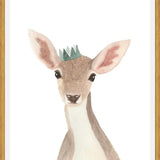 Cuadro Venado con corona verde