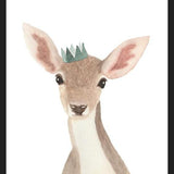 Cuadro Venado con corona verde