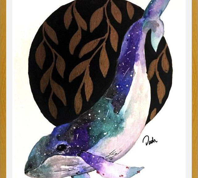 Cuadro universe whale
