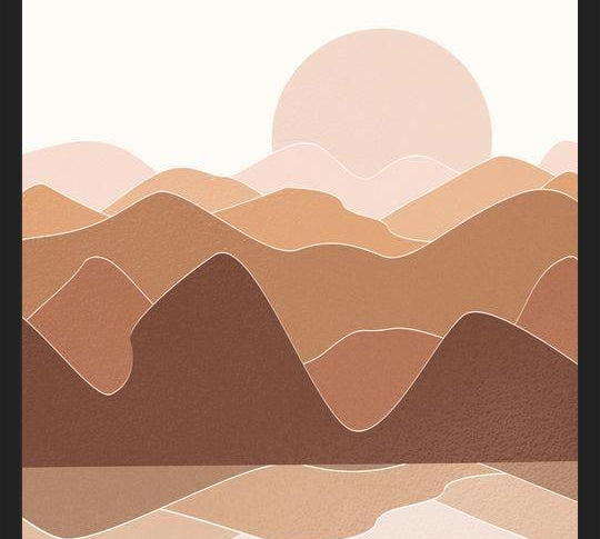 Cuadro Abstract Mountains 10