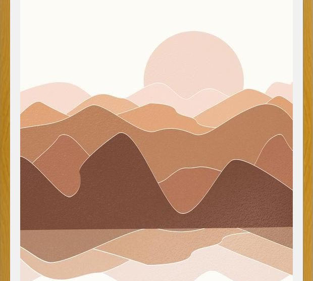 Cuadro Abstract Mountains 10