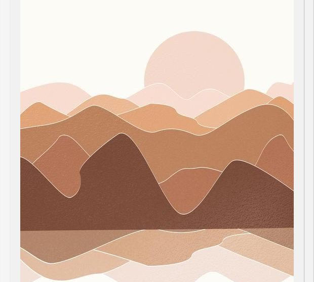 Cuadro Abstract Mountains 10