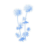 Canvas Blue Flowers