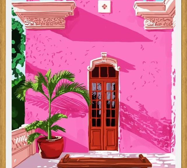 Cuadro Pink Building