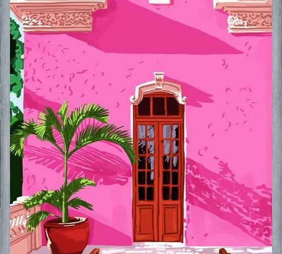 Cuadro Pink Building
