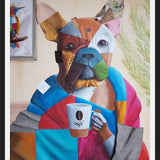 Cuadro Sábado por la mañana (Bulldog Francés)