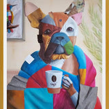 Cuadro Sábado por la mañana (Bulldog Francés)