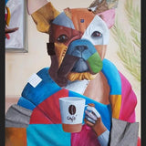Cuadro Sábado por la mañana (Bulldog Francés)