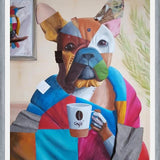 Cuadro Sábado por la mañana (Bulldog Francés)