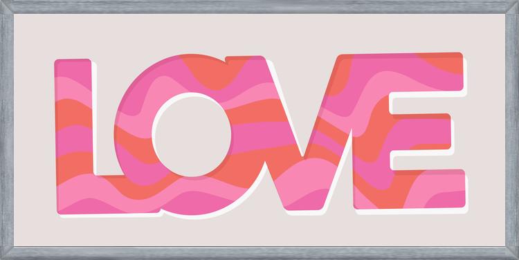 Cuadro Love Red Pink