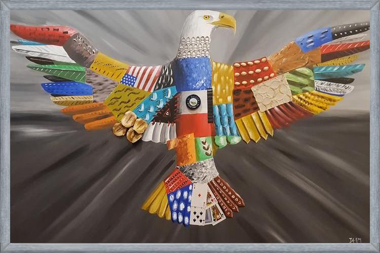 Cuadro Aguila calva americana