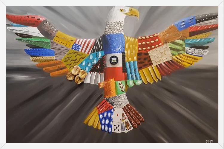 Cuadro Aguila calva americana