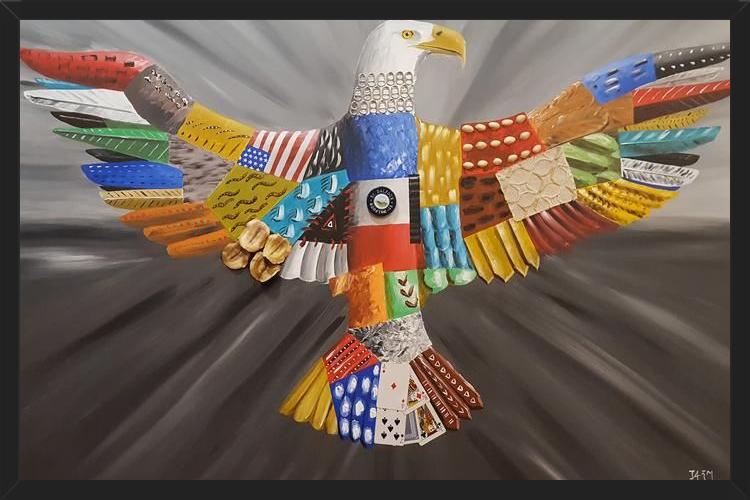 Cuadro Aguila calva americana
