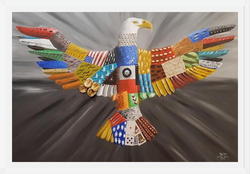 Cuadro Aguila calva americana