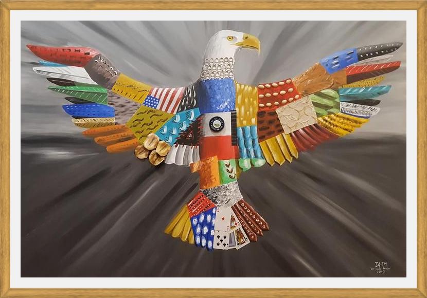 Cuadro Aguila calva americana
