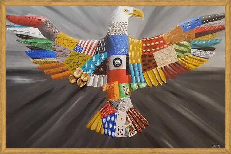 Cuadro Aguila calva americana