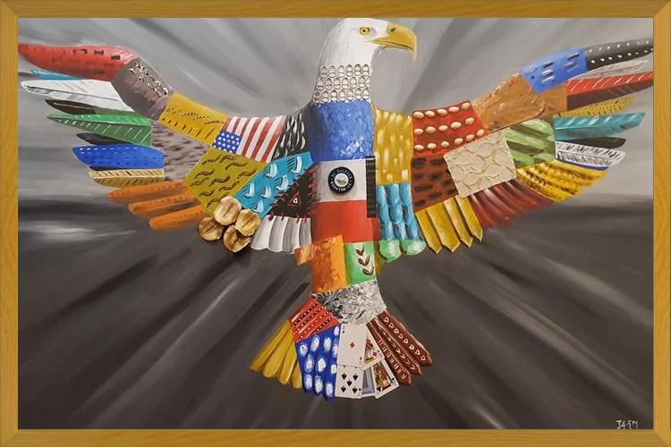 Cuadro Aguila calva americana