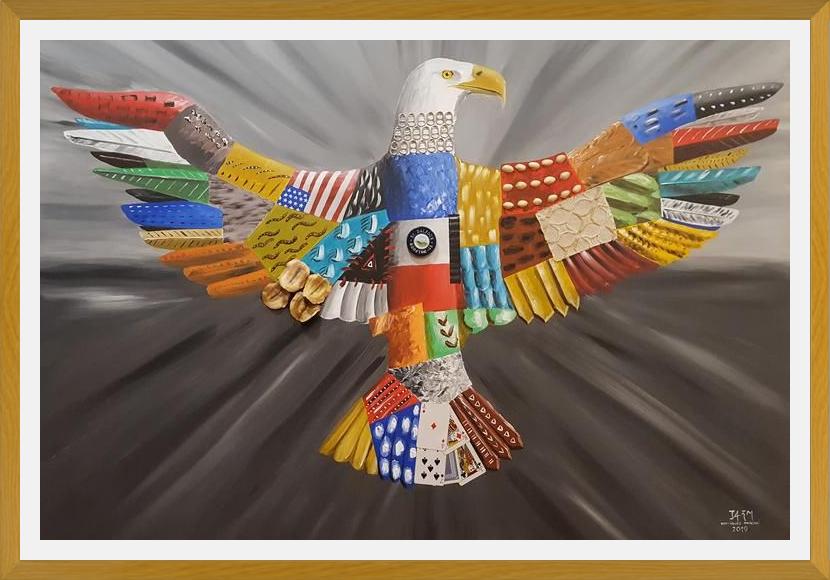 Cuadro Aguila calva americana