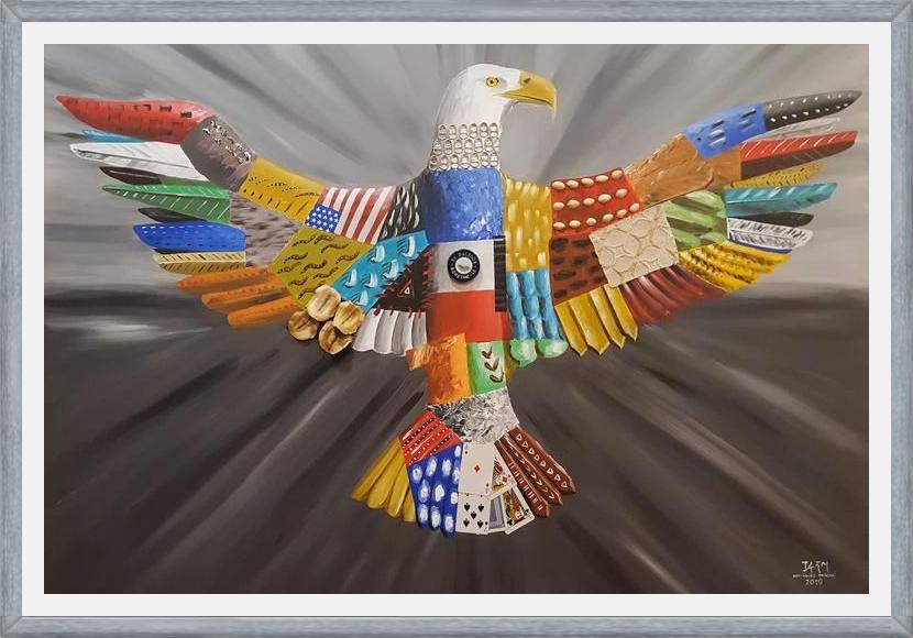 Cuadro Aguila calva americana