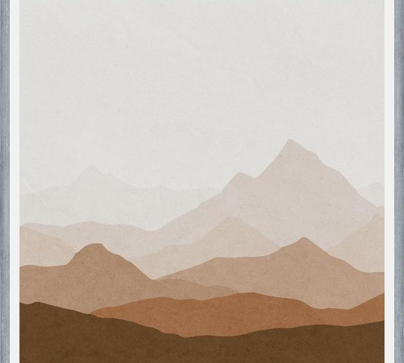 Cuadro Abstract Mountain Brown