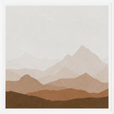 Cuadro Abstract Mountain Brown