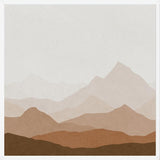 Cuadro Abstract Mountain Brown