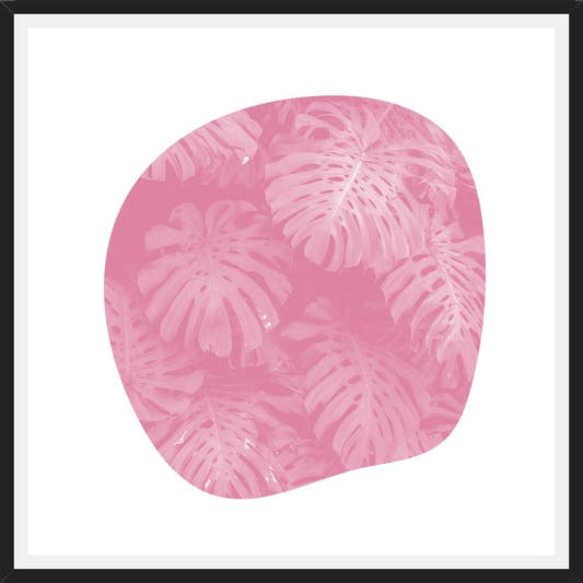 Cuadro Organic Tropical Leaves Pale