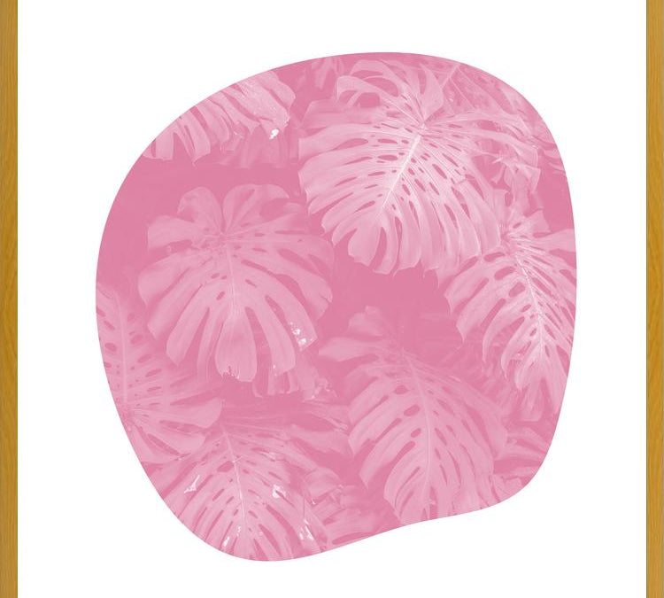 Cuadro Organic Tropical Leaves Pale