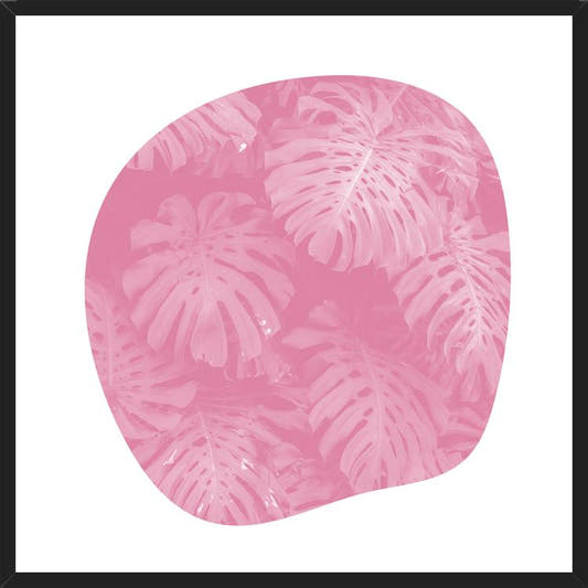 Cuadro Organic Tropical Leaves Pale