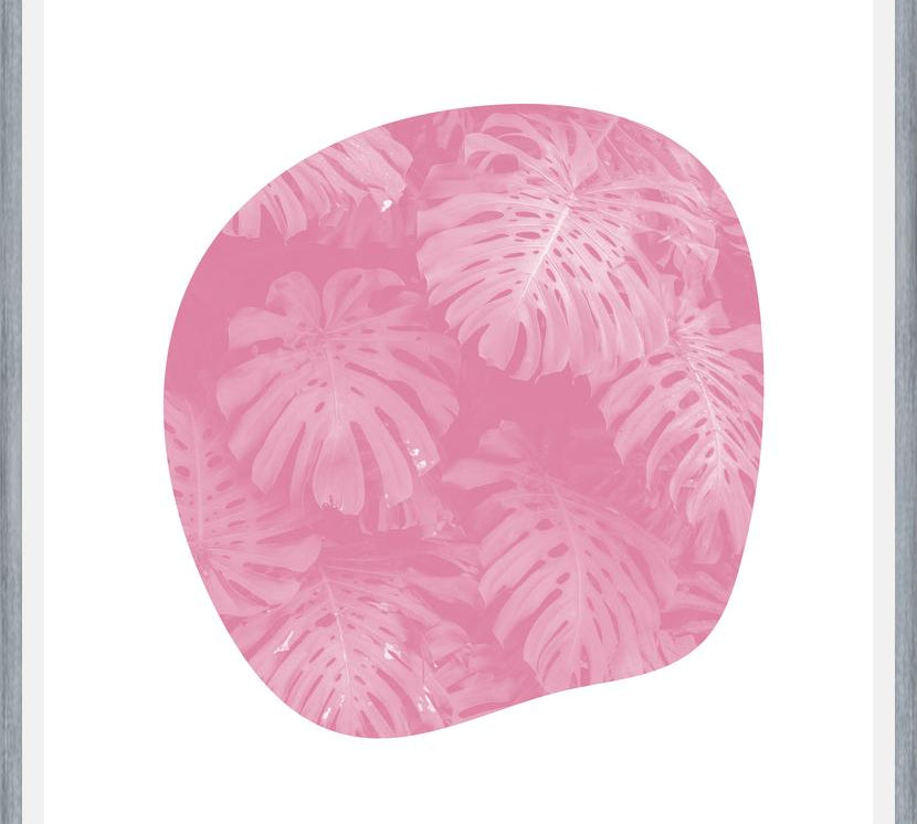 Cuadro Organic Tropical Leaves Pale