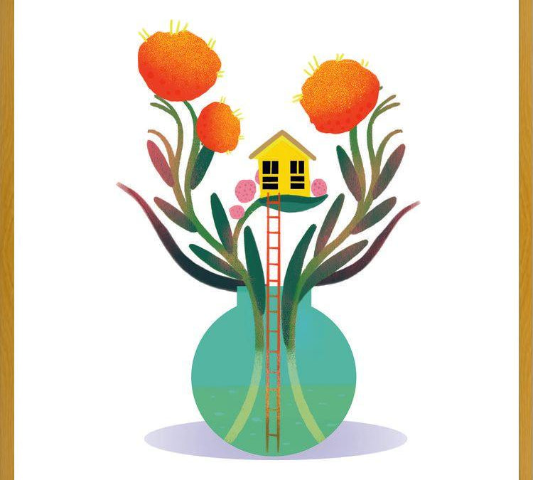 Cuadro Casa surreal
