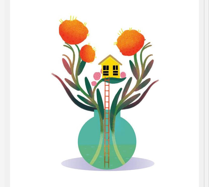 Cuadro Casa surreal