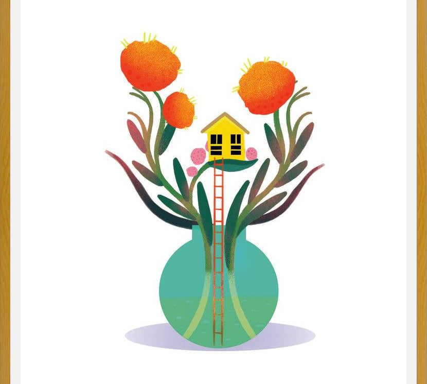 Cuadro Casa surreal