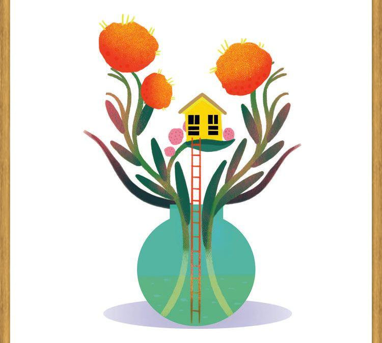 Cuadro Casa surreal