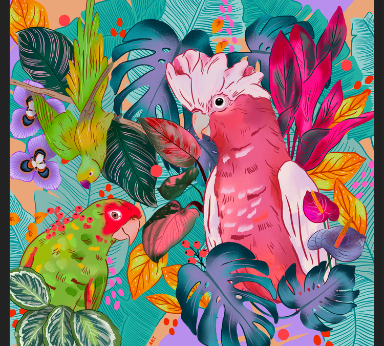 Cuadro Jungle life